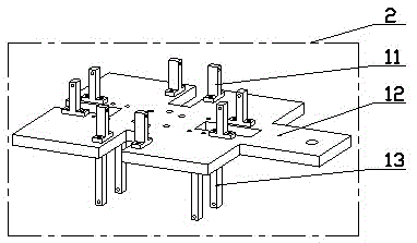 Inferior pot seedling removing and transplanting packaged type clamping end executor