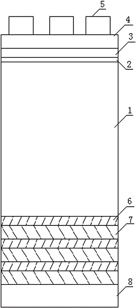 A silicon-based heterojunction solar cell and its preparation method