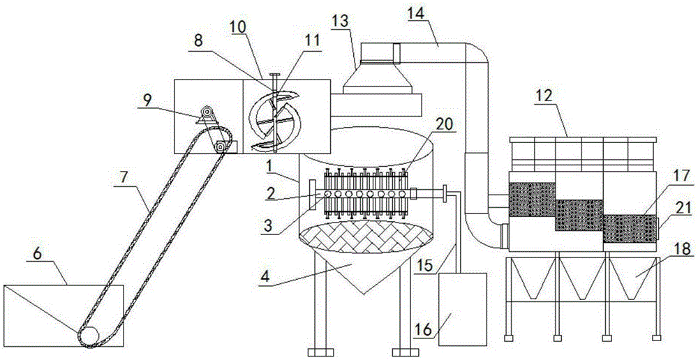 Solid waste crushing device