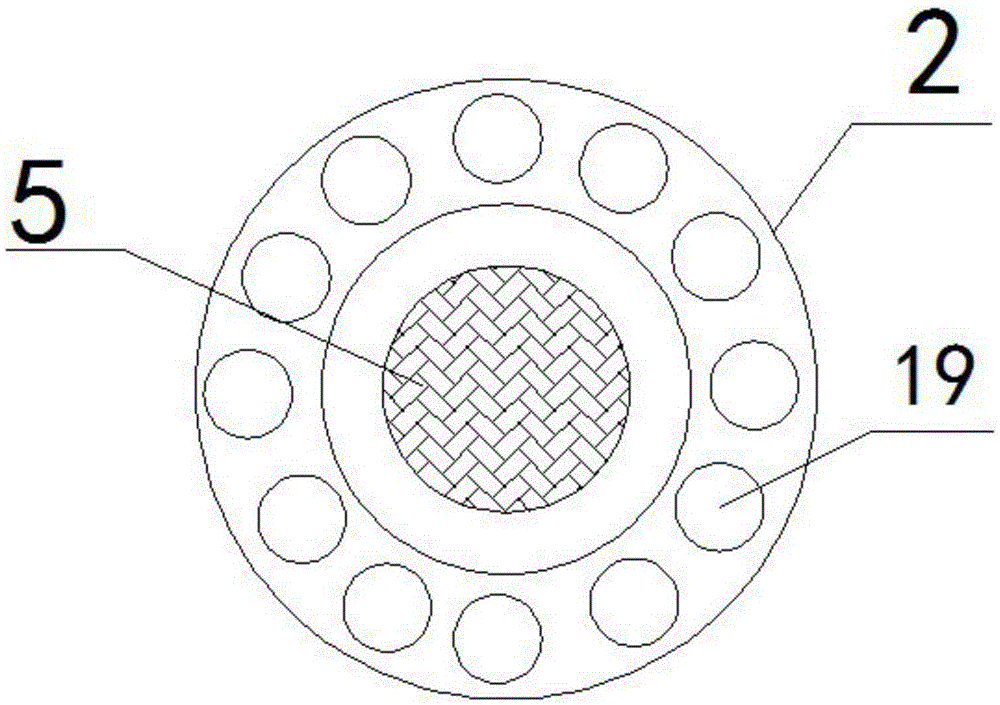 Solid waste crushing device