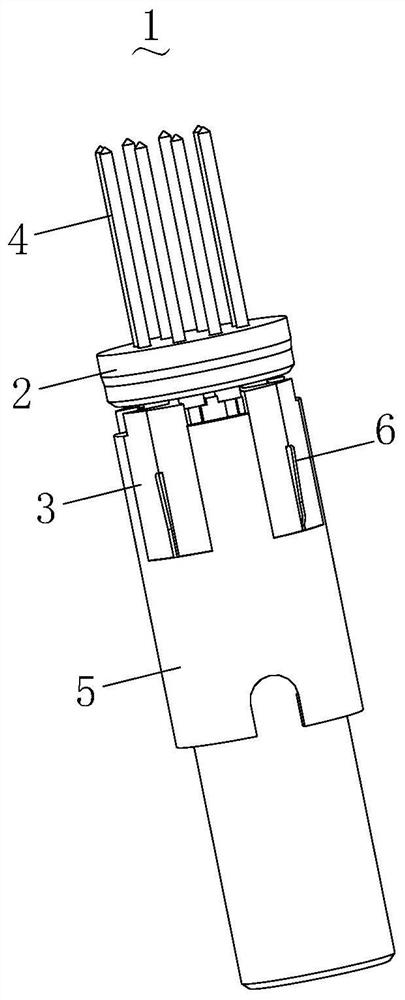 Eight-core circular 10G Ethernet contact