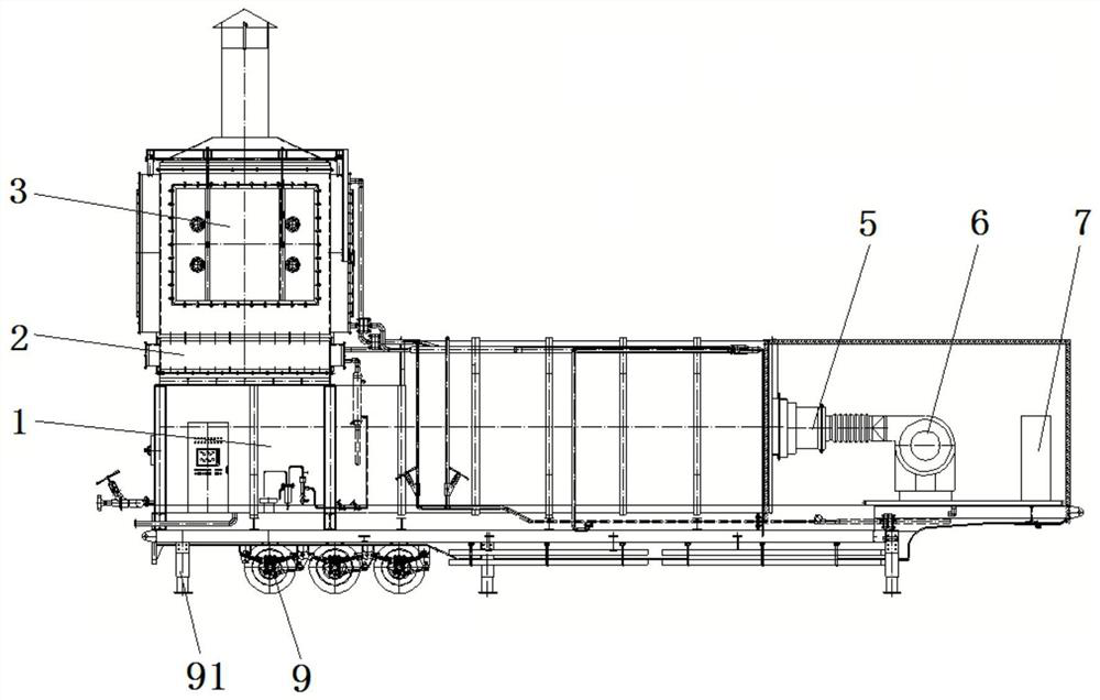 Movable steam-injection boiler and moving method thereof