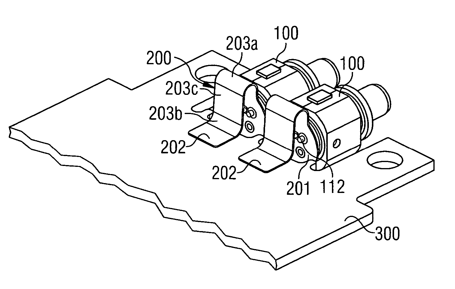 Arrangement for connecting the terminal contacts of an electronic component to a printed circuit board and conductor support for such an arrangement