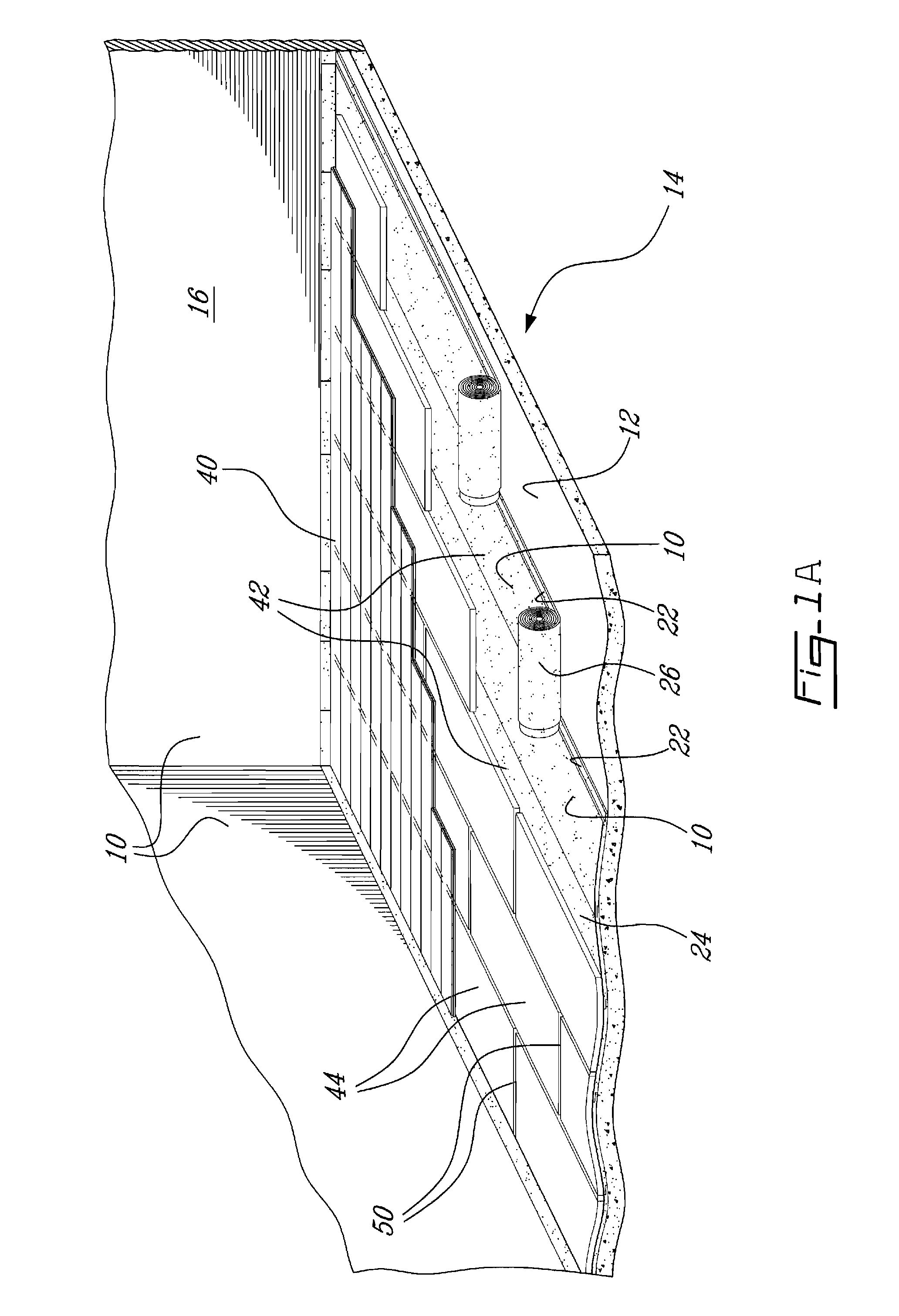 Moisture barrier underlayment with intermediate layer to accommodate expansion and contraction