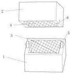 Transportation buffer box for mechanical parts