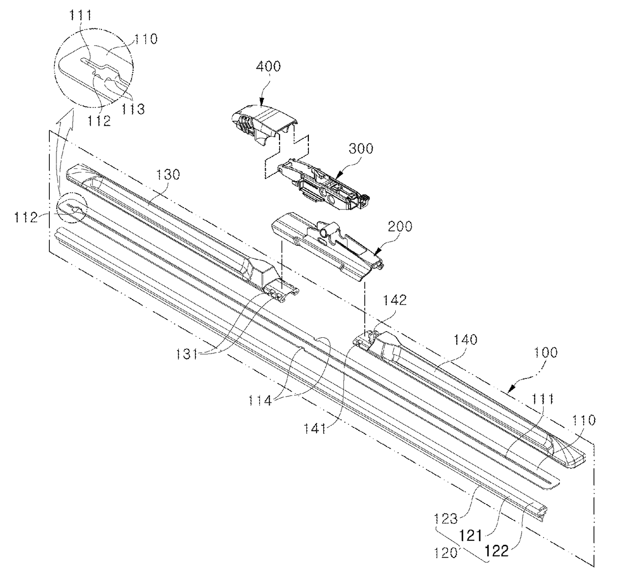 Device for connecting wiper blade to wiper arm