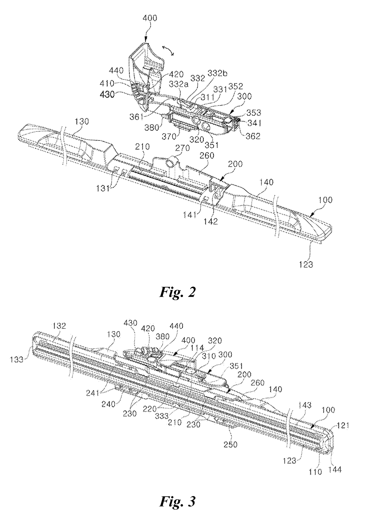 Device for connecting wiper blade to wiper arm