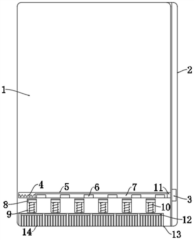 Card blocking prevention device for hotel door