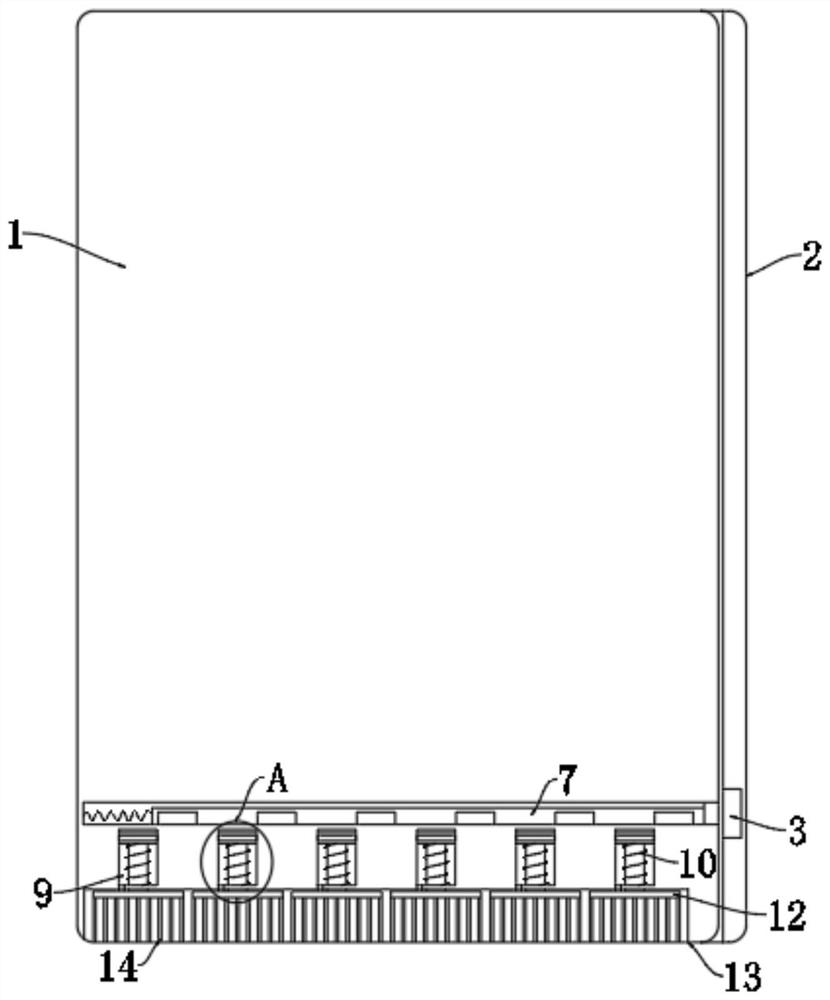 Card blocking prevention device for hotel door