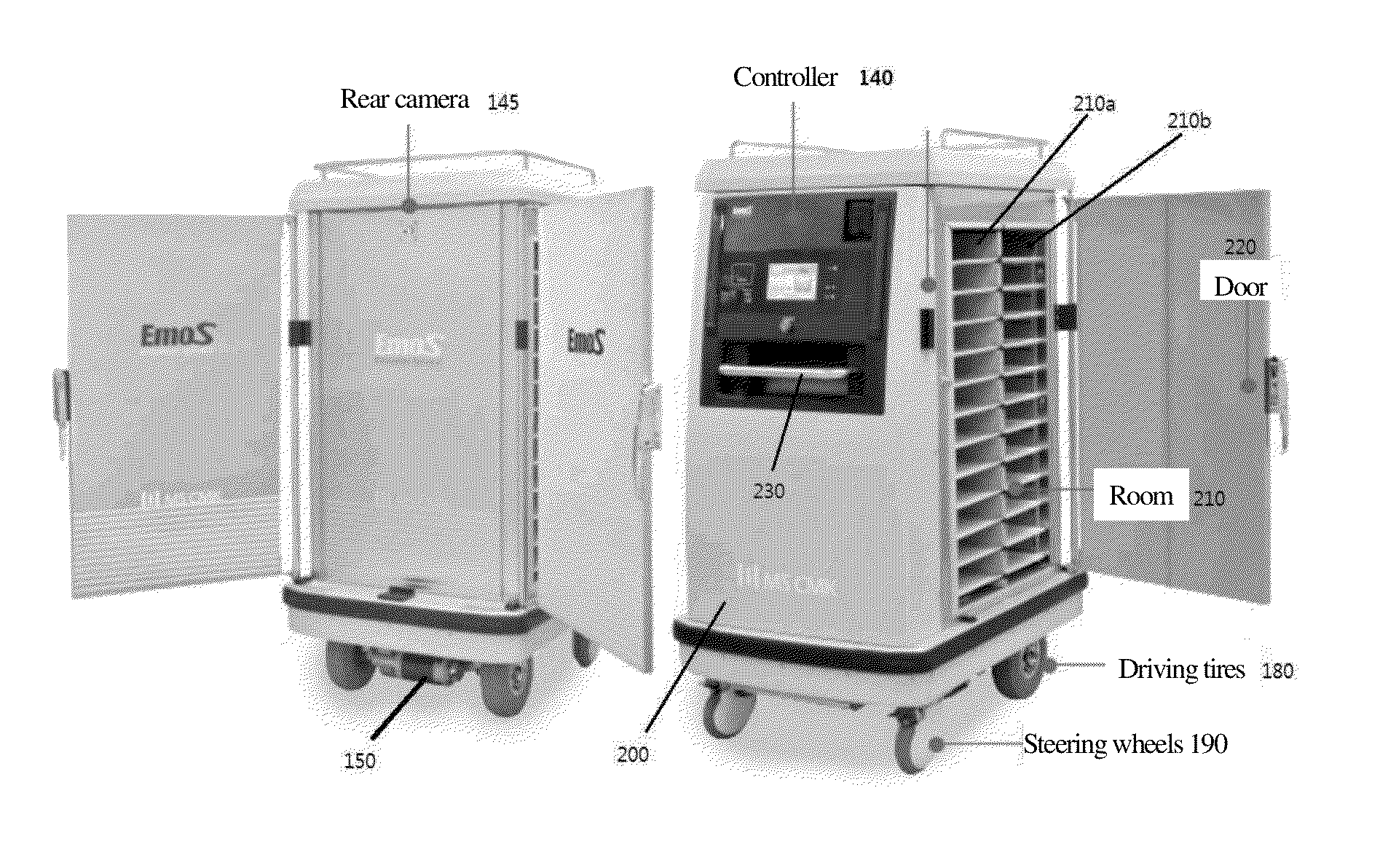 Integrated control system for service distribution car using wireless communications and service distribution car