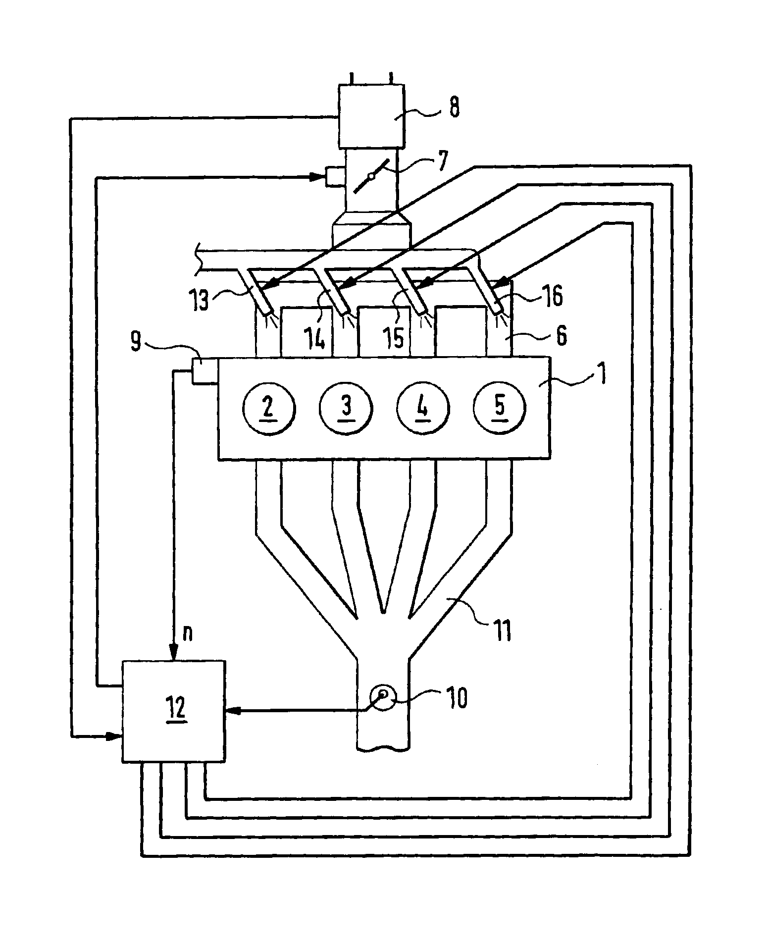 Method for determining the fuel/air ratio in the individual cylinders of a multi-cylinder internal combustion engine