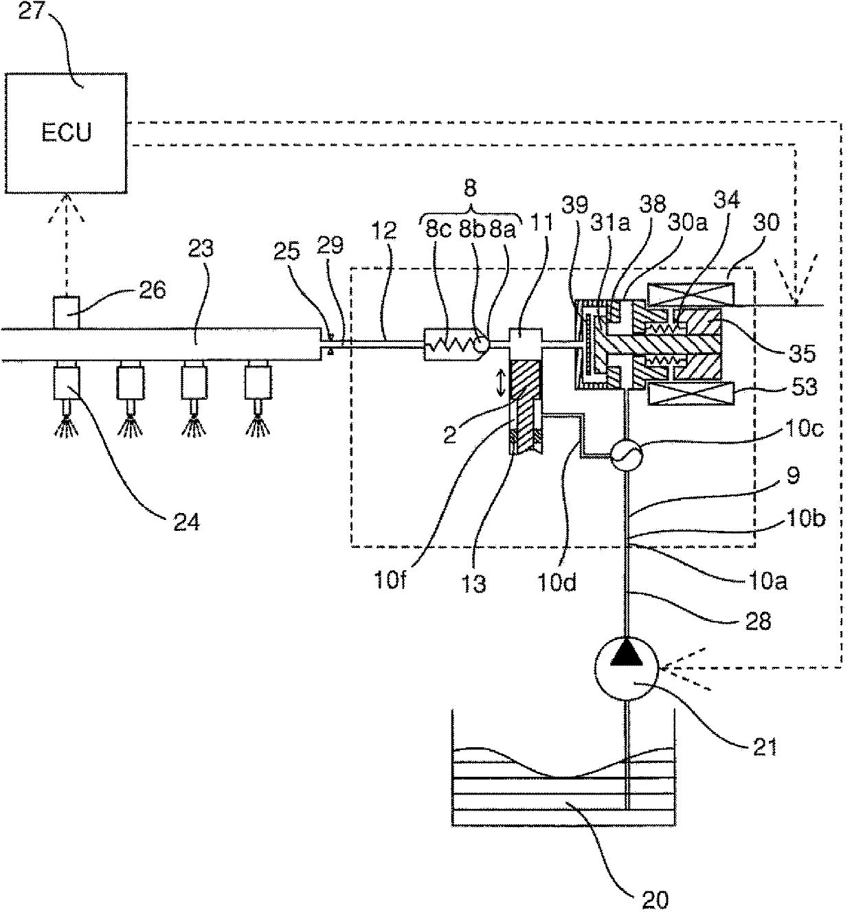 High-pressure fuel supply pump comprising electromagnetic drive-type suction valve