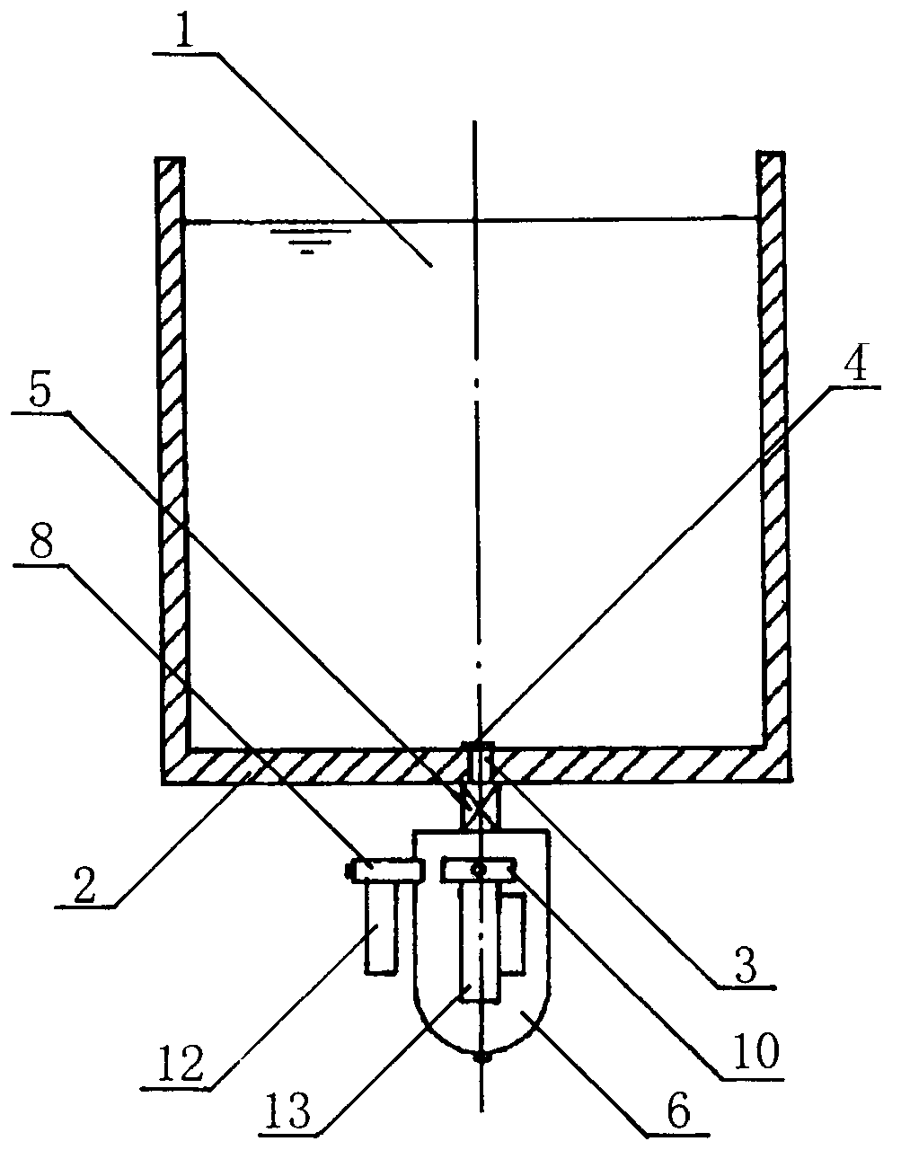 Balanced type water pressure sensor and testing method thereof