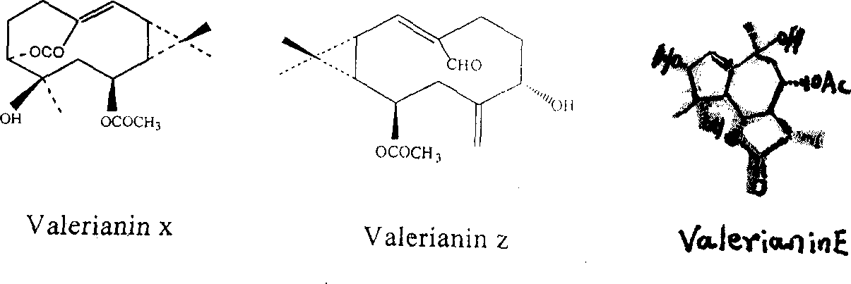 Sesquiterpene component with nerve calming soporific function and its medicinal use