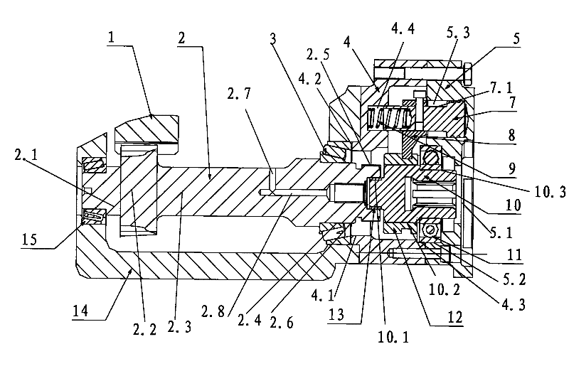 Rear power takeoff for speed changing box