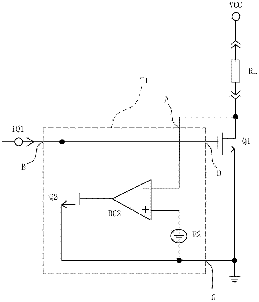 Switching transistor voltage drop holding circuit and lithium battery protection circuit using the voltage drop holding circuit