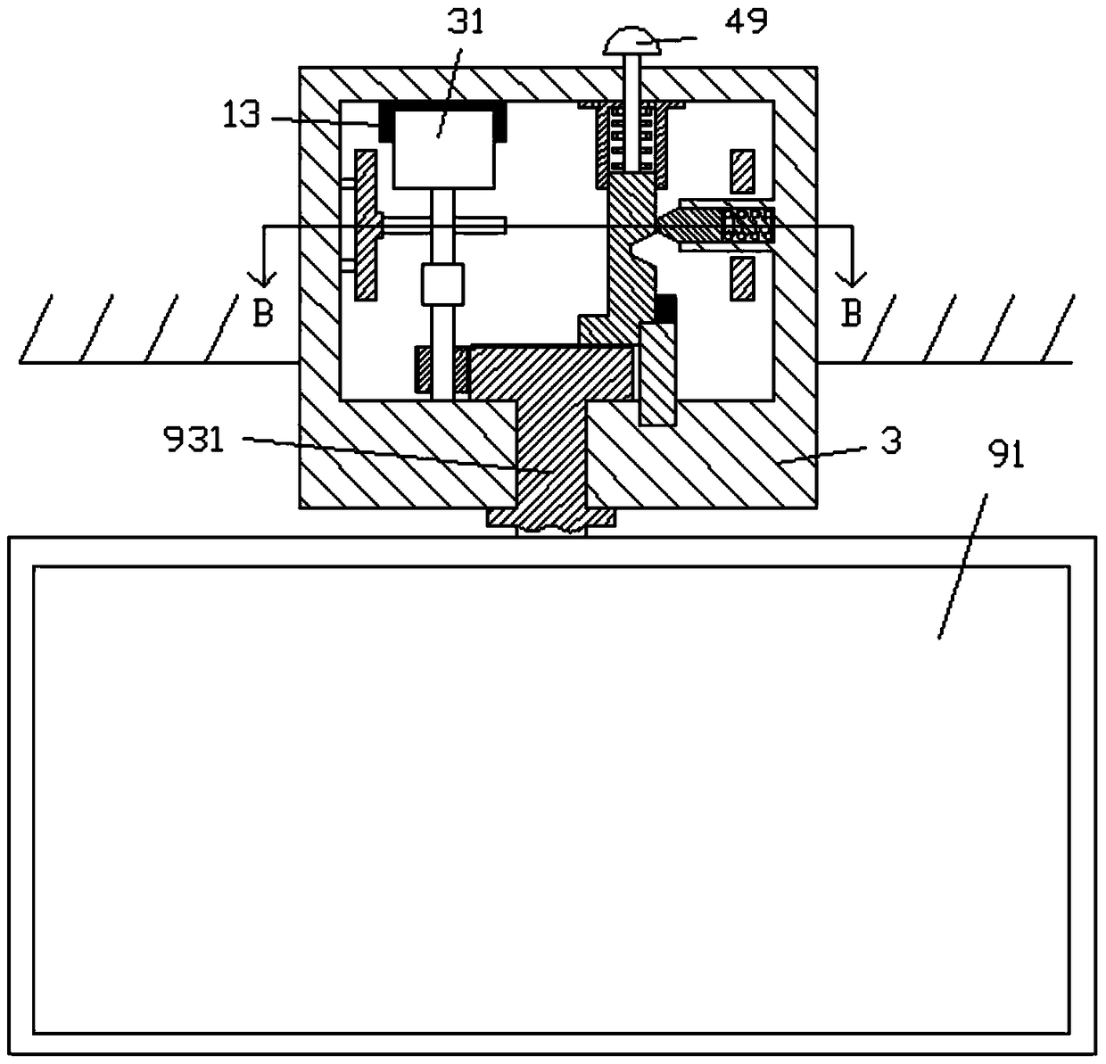 A shock-absorbable computer display device assembly with rollers