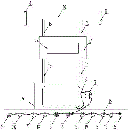 Suspension type greenhouse pesticide sprinkling apparatus and control system thereof