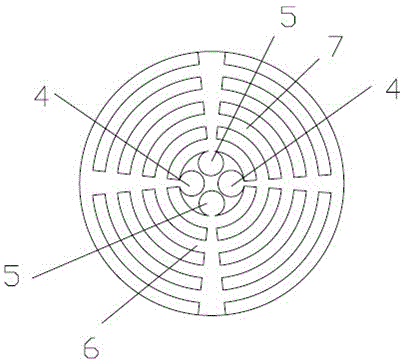 Device for manufacturing double-color circular-ring chocolate