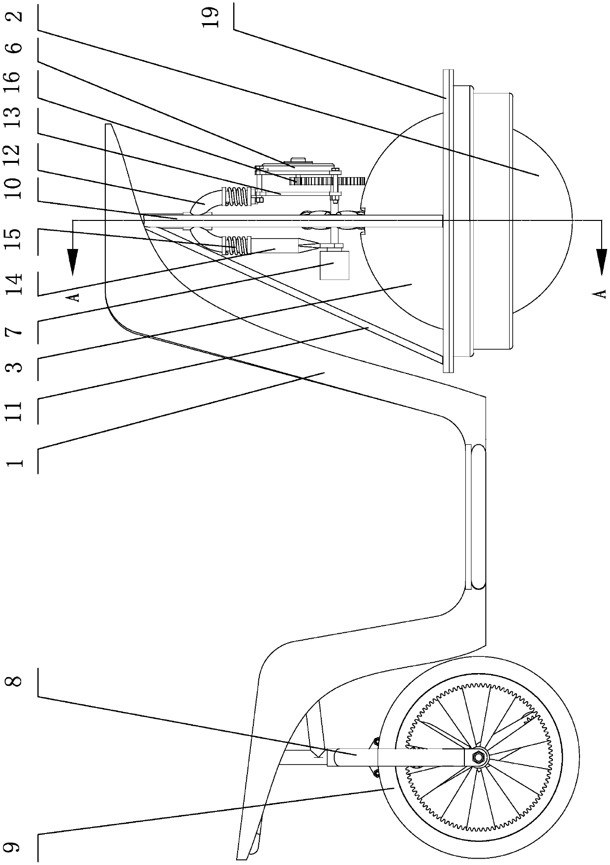 Ball-wheel steering handlebar-free self-balancing bike