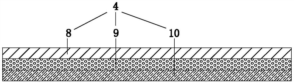 Non-woven fabric composite material for filter mask