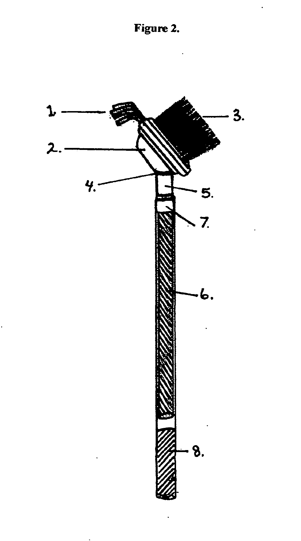 Long-handled horse grooming tool