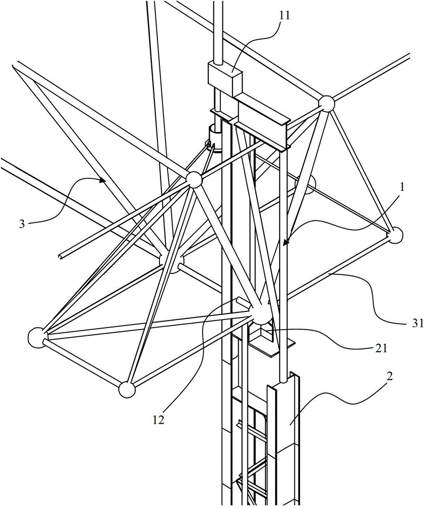 Unloading method of net frame lifting frames