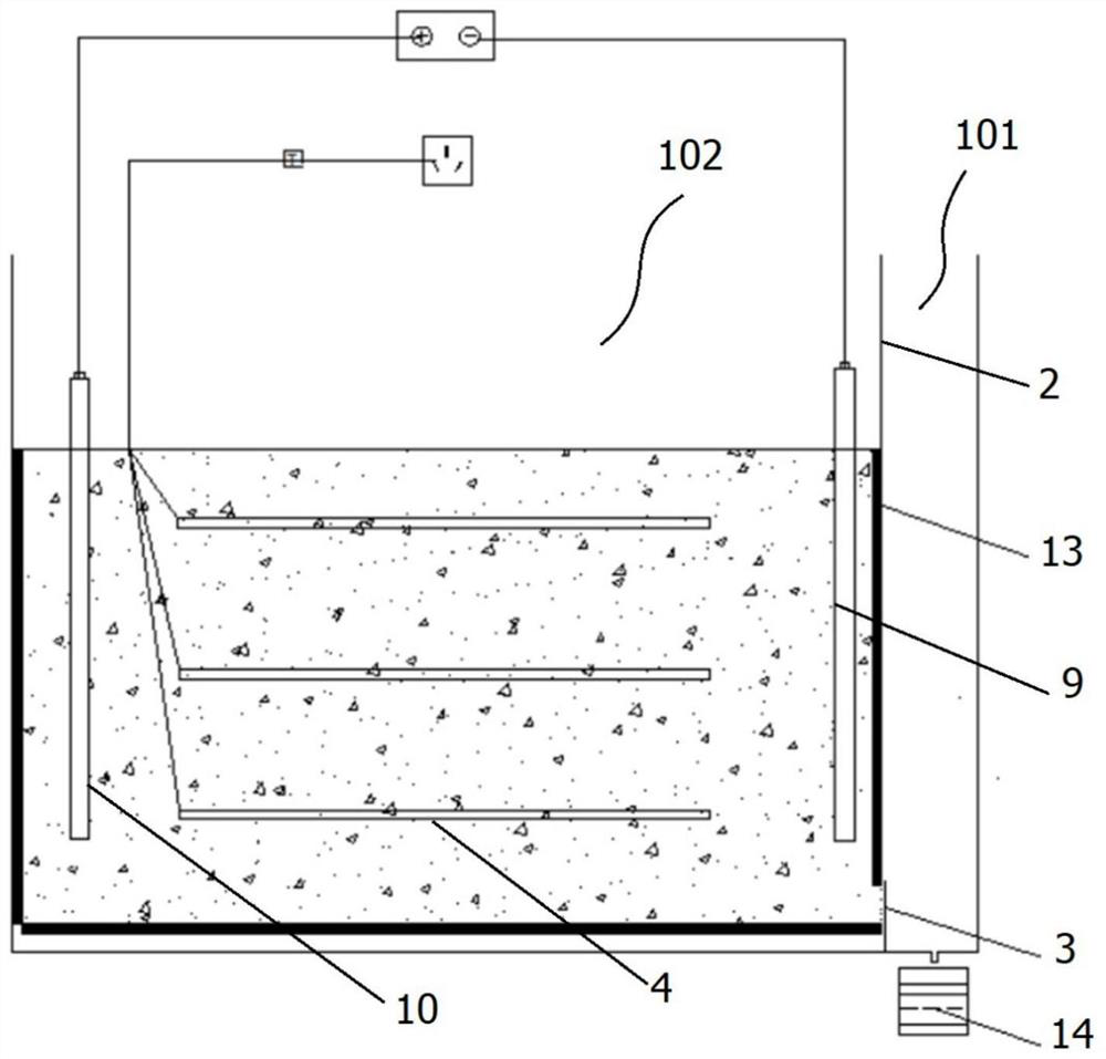 Thermal-mechanical-electroosmosis multi-field coupling soft soil consolidation test box