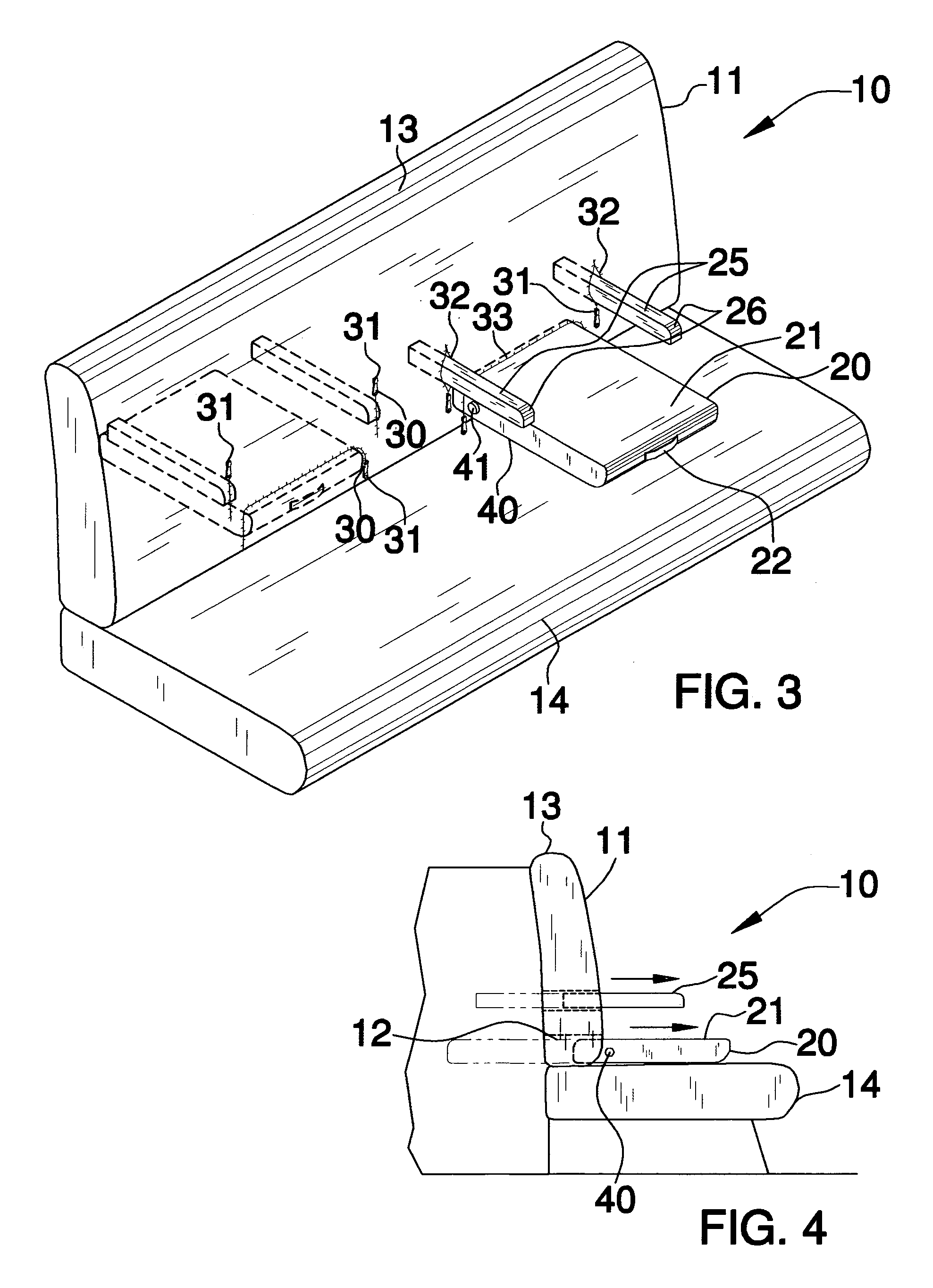 Child-restraining vehicle seat