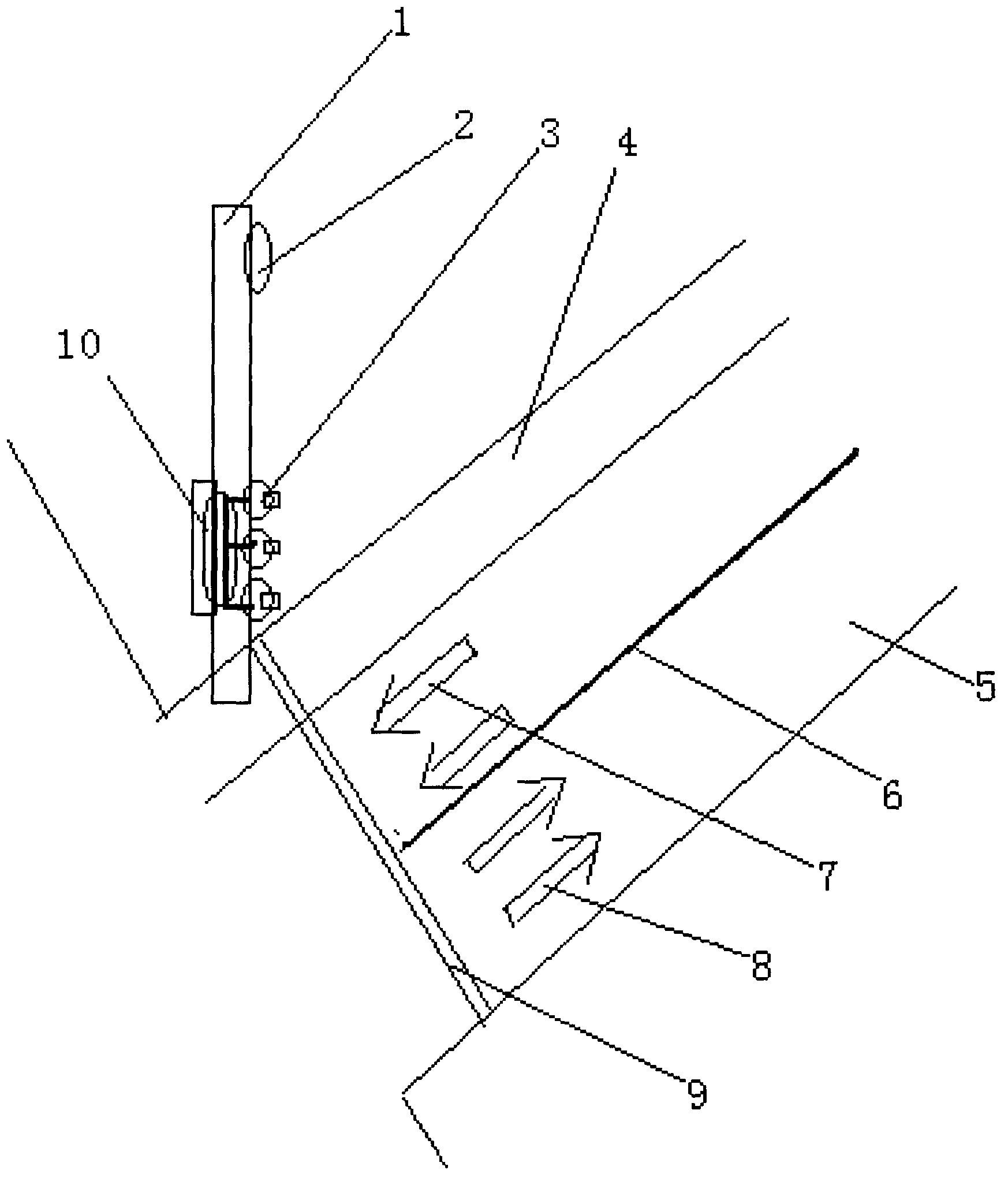 Air pressure type safety line