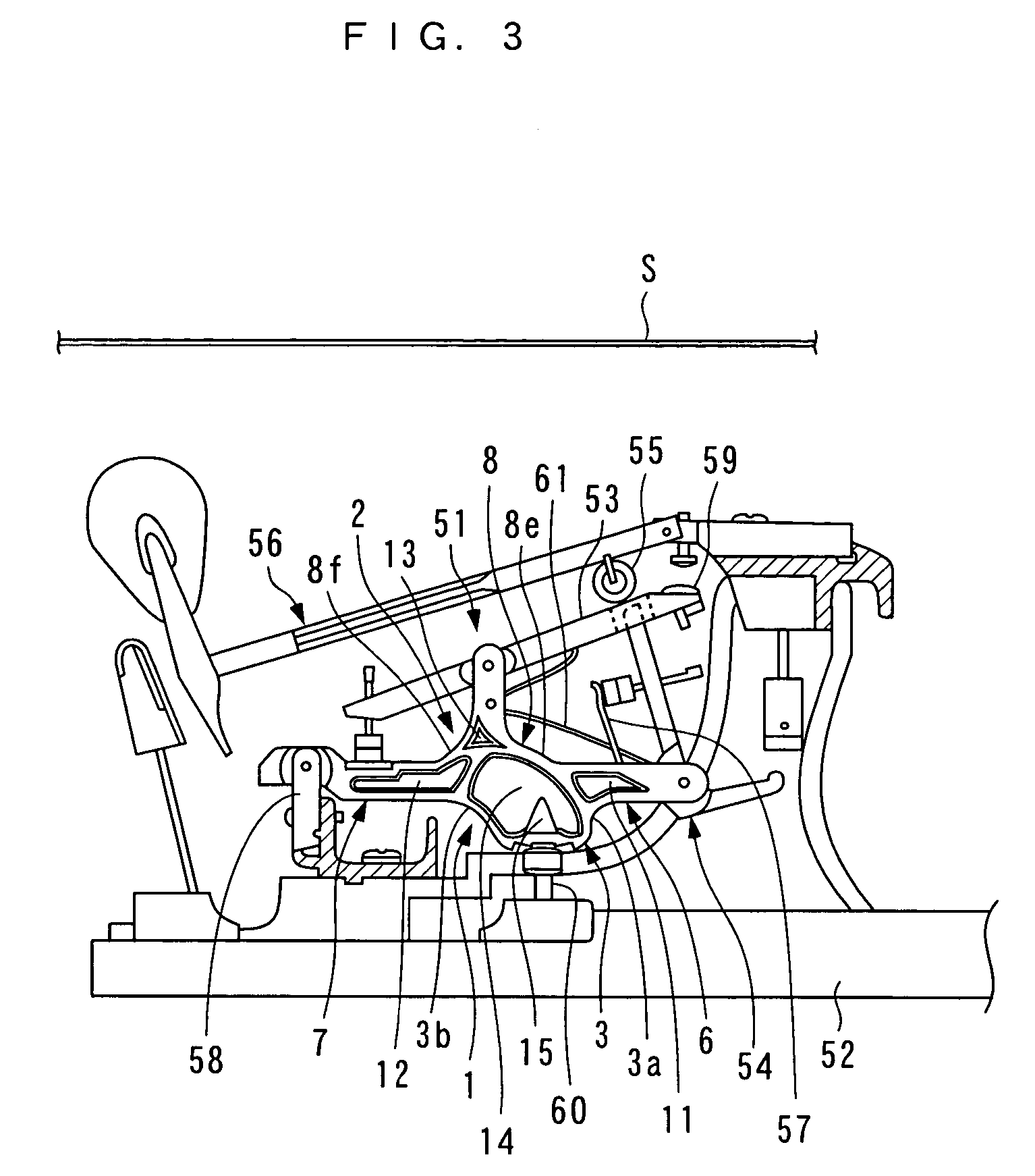 Action part for piano