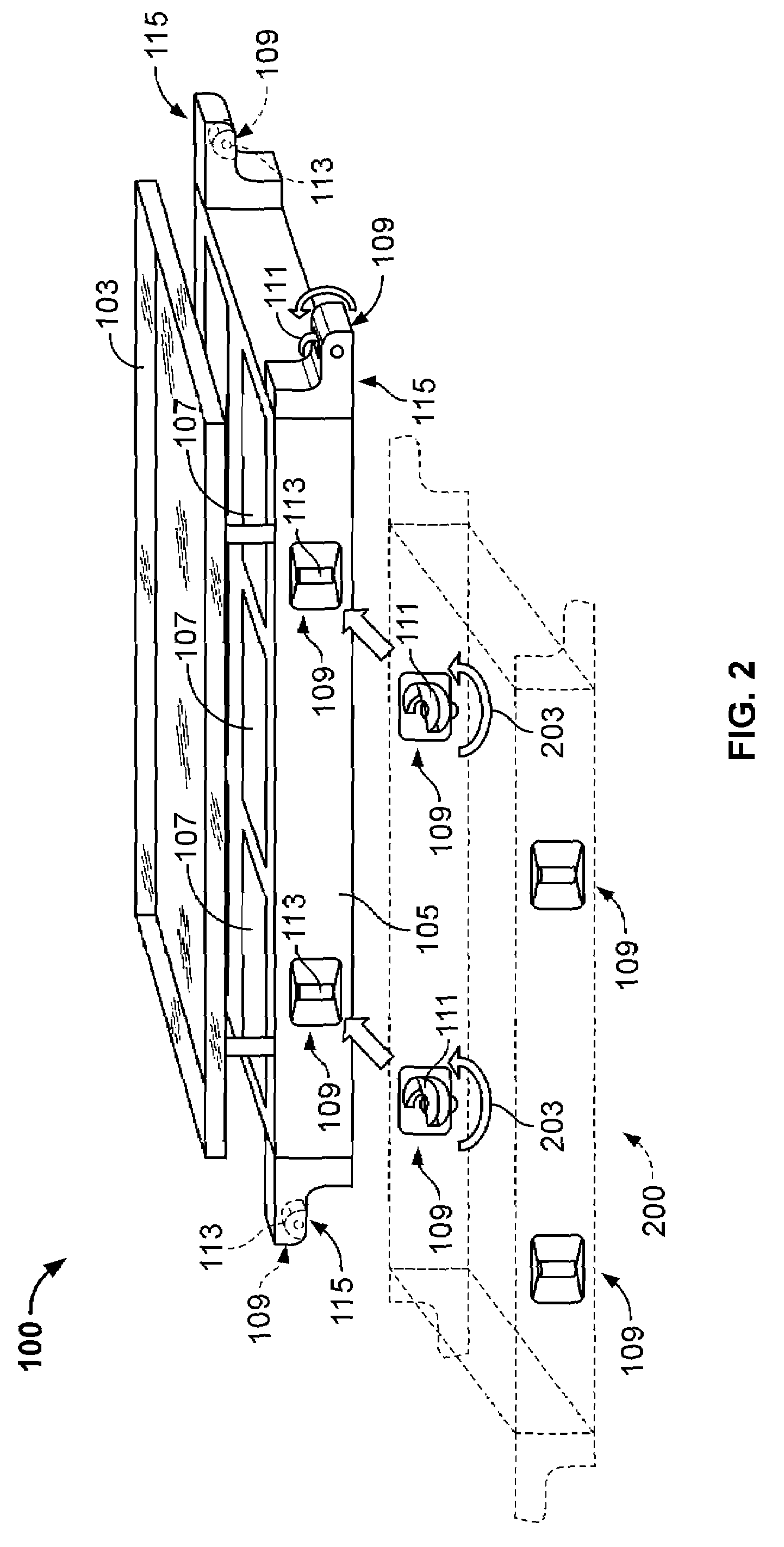 Portable light emitting stage