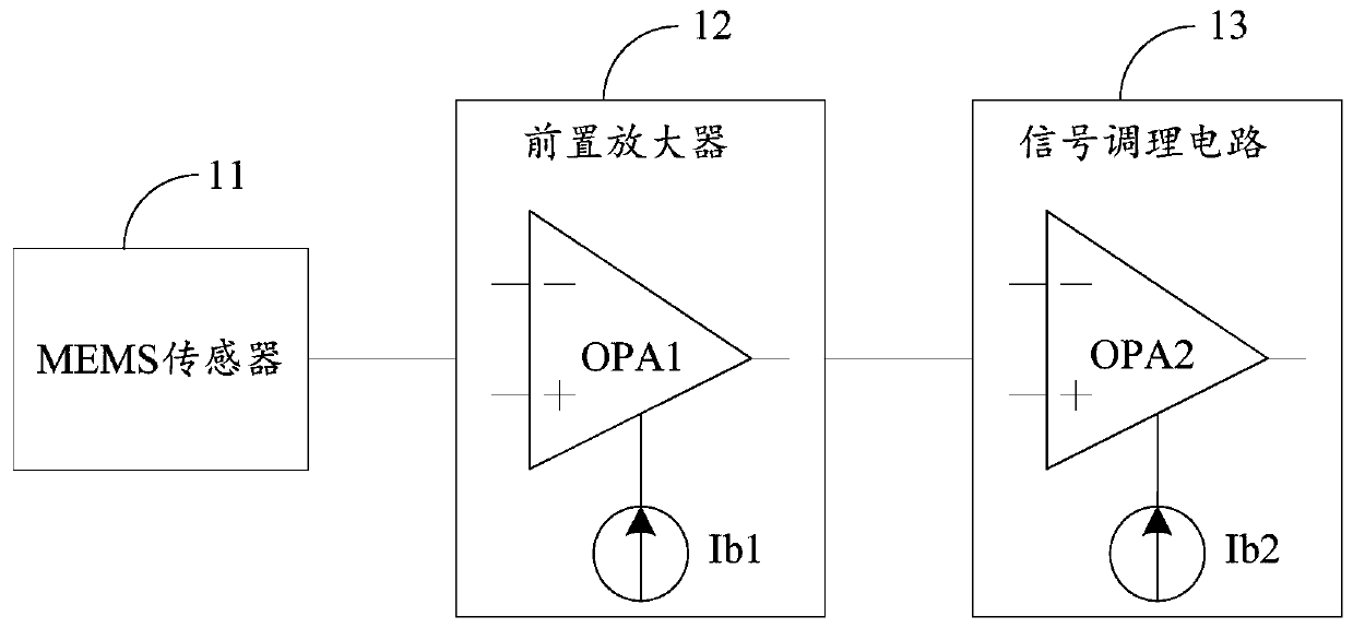 Pre-amplifier, MEMS sensor readout circuit, and MEMS sensor system