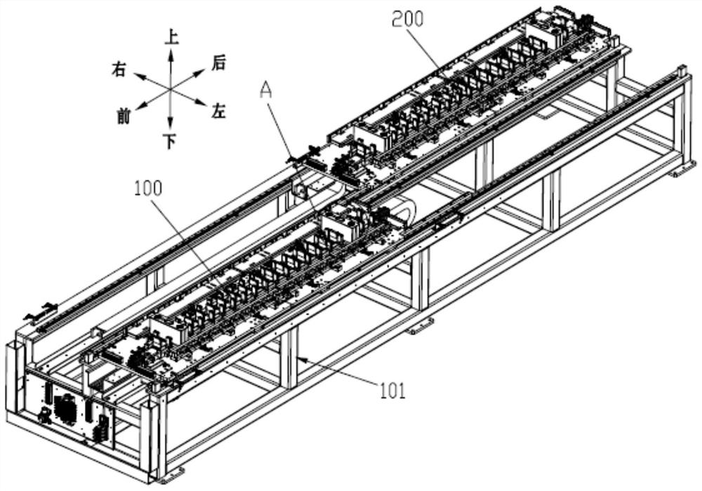 Battery cell transferring sliding table device