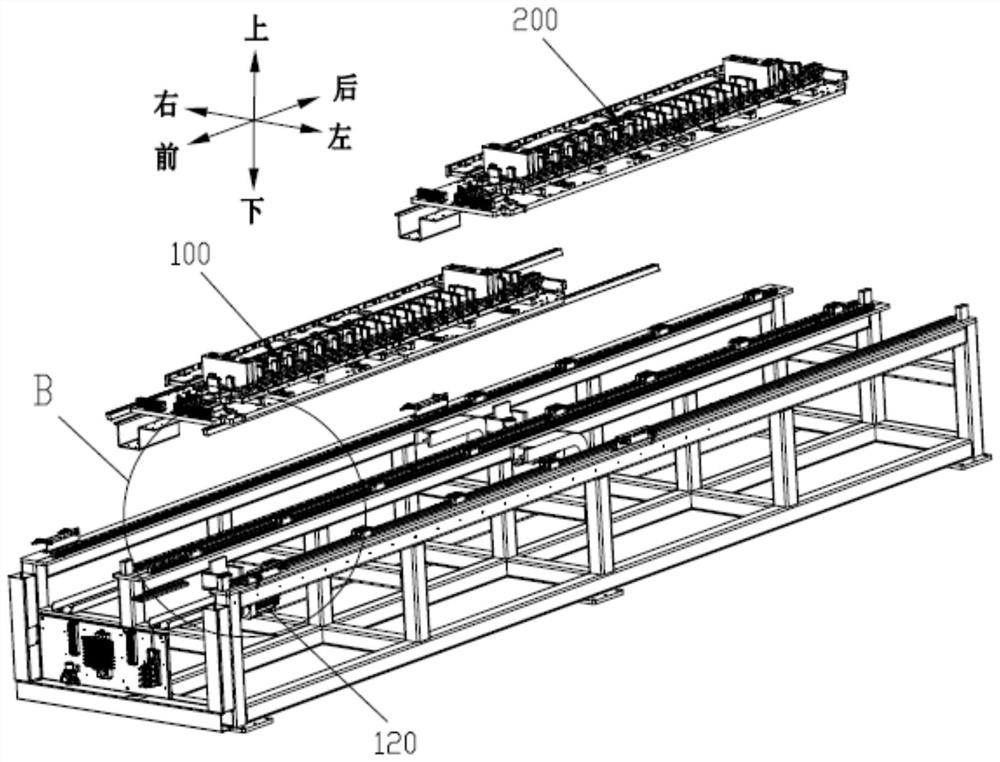 Battery cell transferring sliding table device