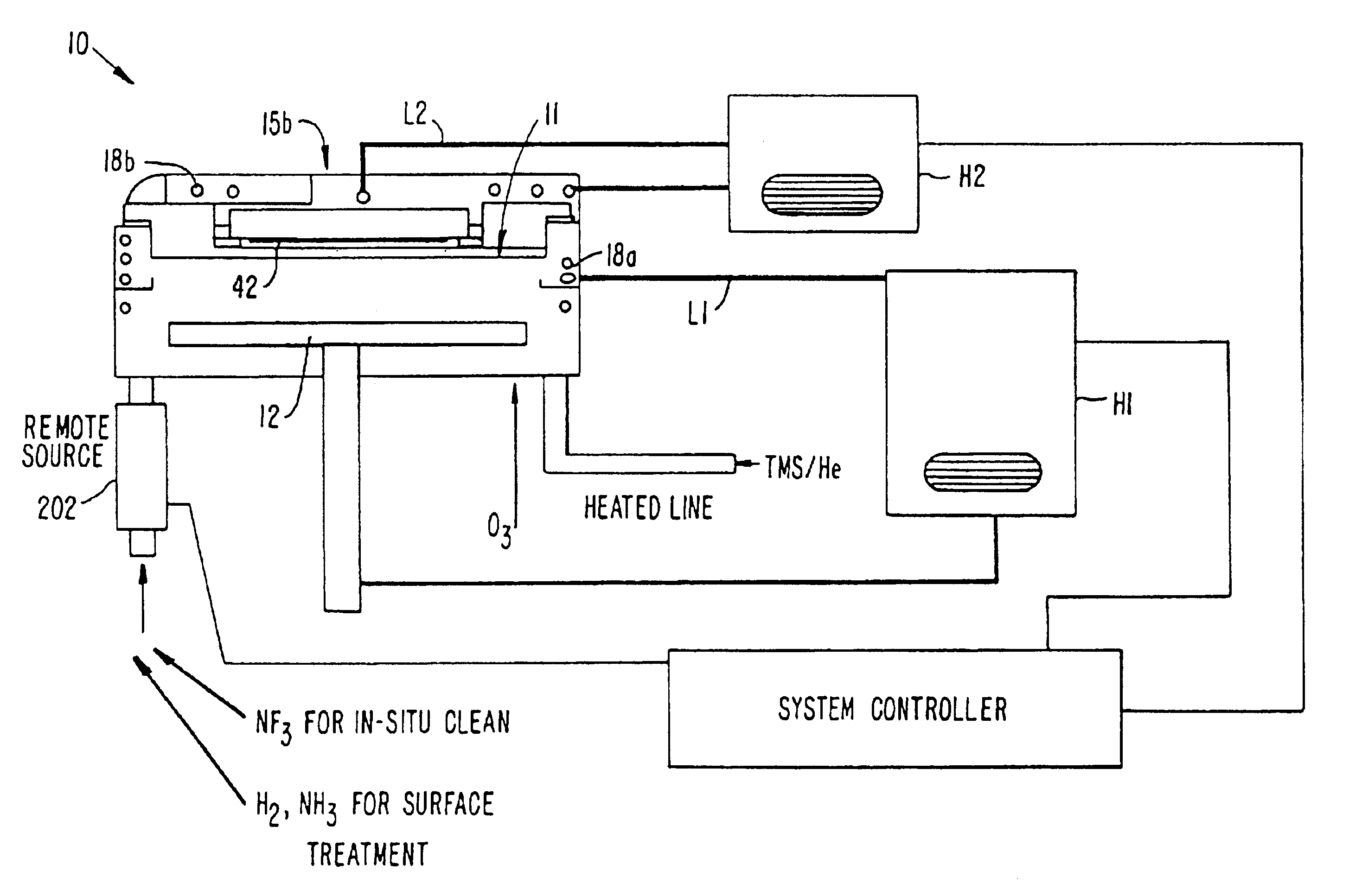 Lid cooling mechanism and method for optimized deposition of low-K dielectric using TR methylsilane-ozone based processes