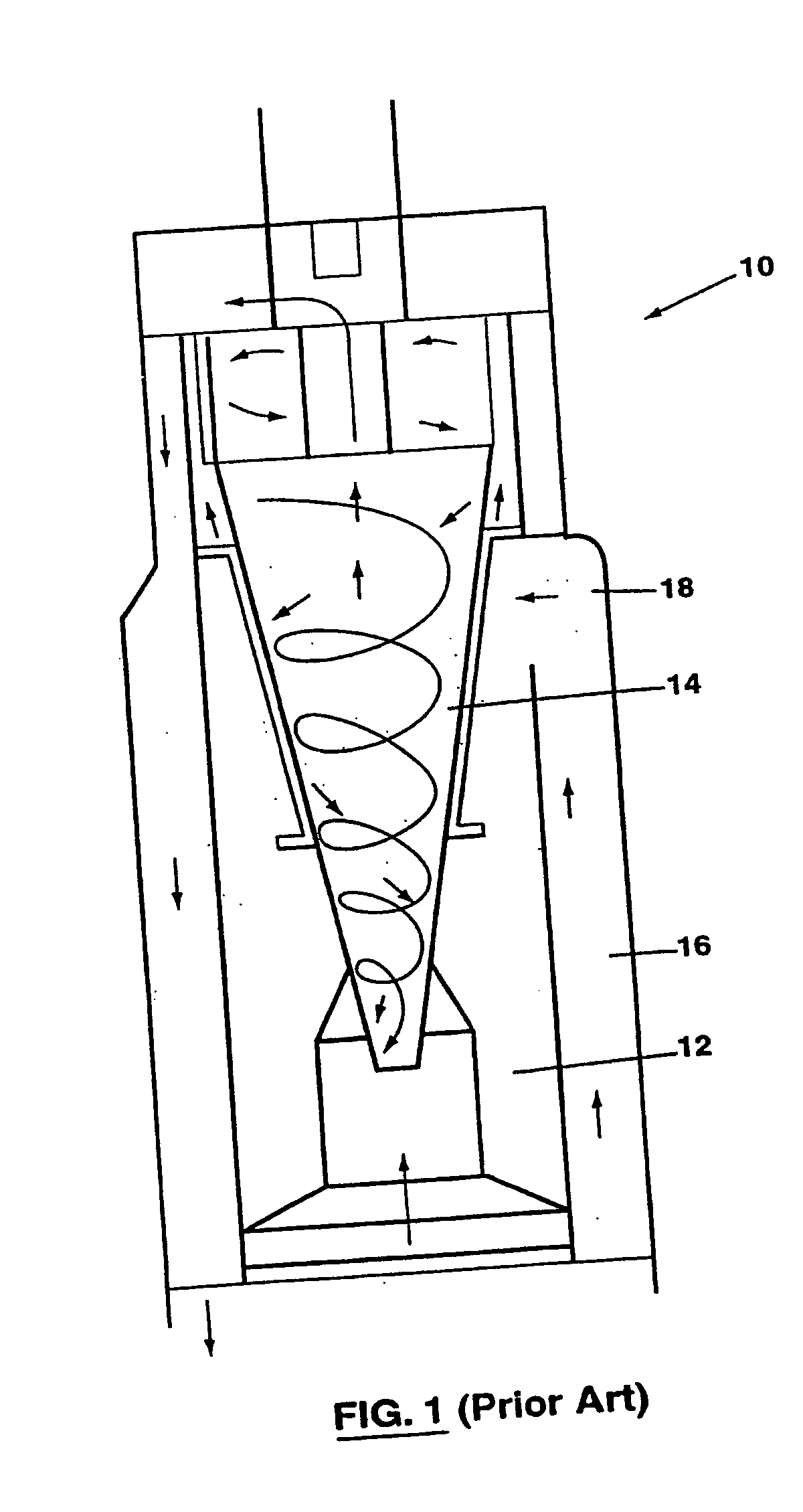 Air flow passage for a vacuum cleaner