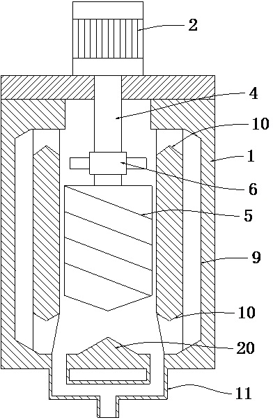 A paint processing mixing and stirring device