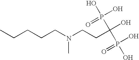 Diphosphonic acid pharmaceutical compositions