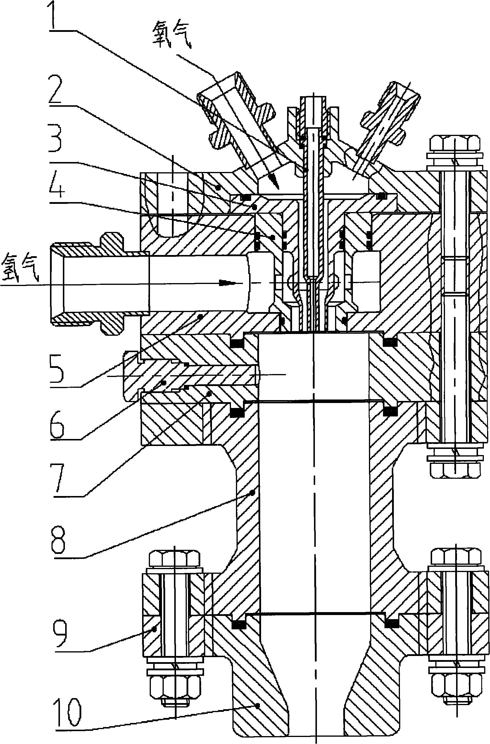 Hydrogen-oxygen fuel-rich precombustion chamber for full flow staged combustion cycle engine