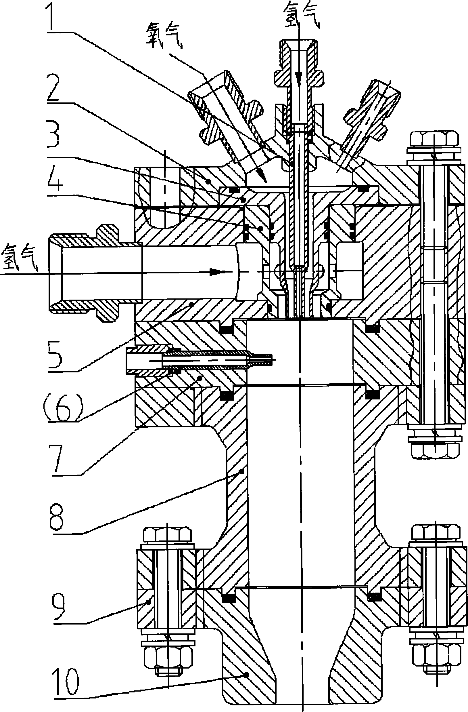 Hydrogen-oxygen fuel-rich precombustion chamber for full flow staged combustion cycle engine