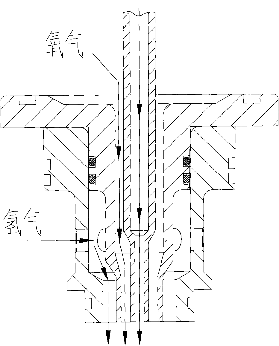 Hydrogen-oxygen fuel-rich precombustion chamber for full flow staged combustion cycle engine