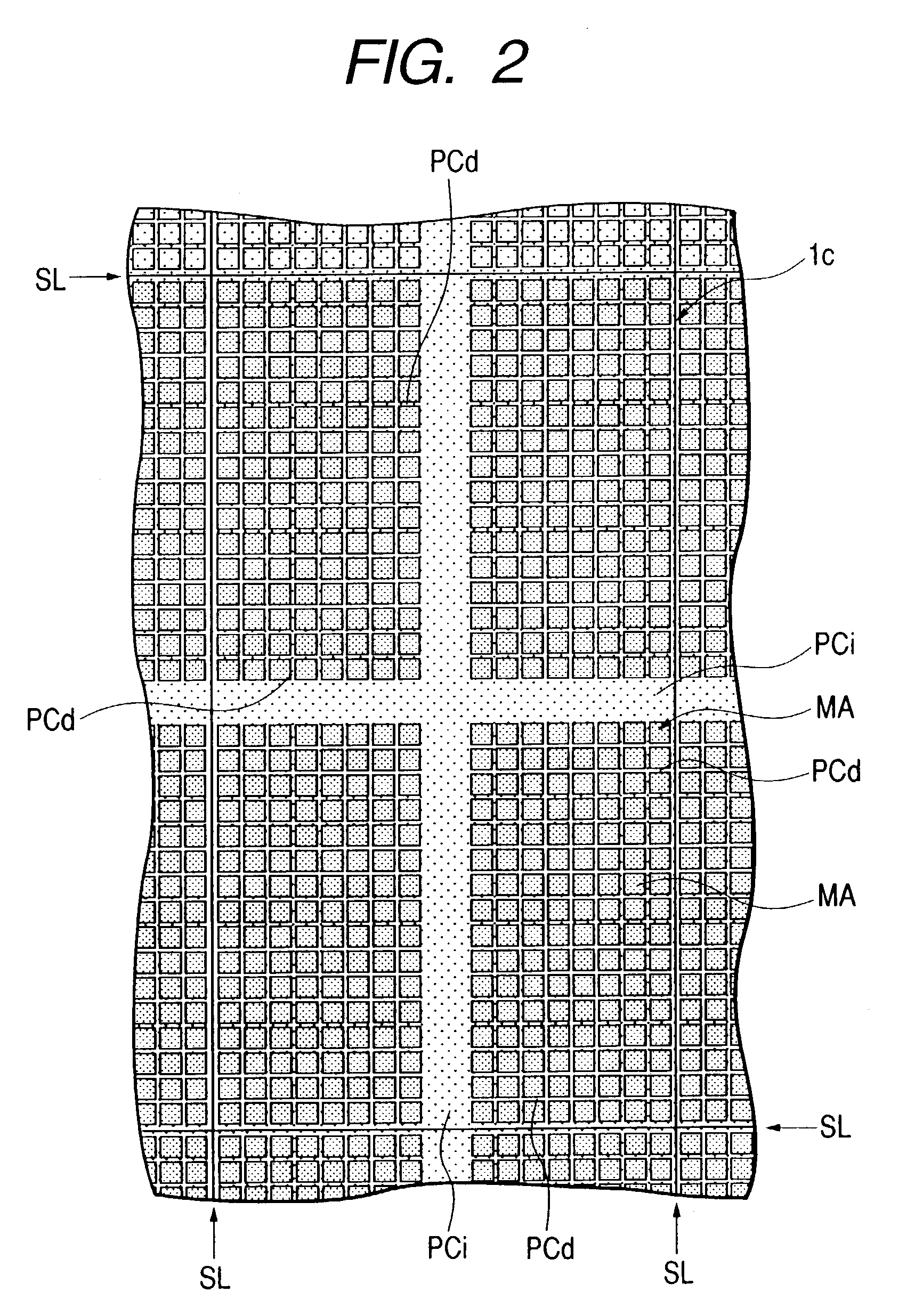 Semiconductor integrated circuit device including dummy patterns located to reduce dishing