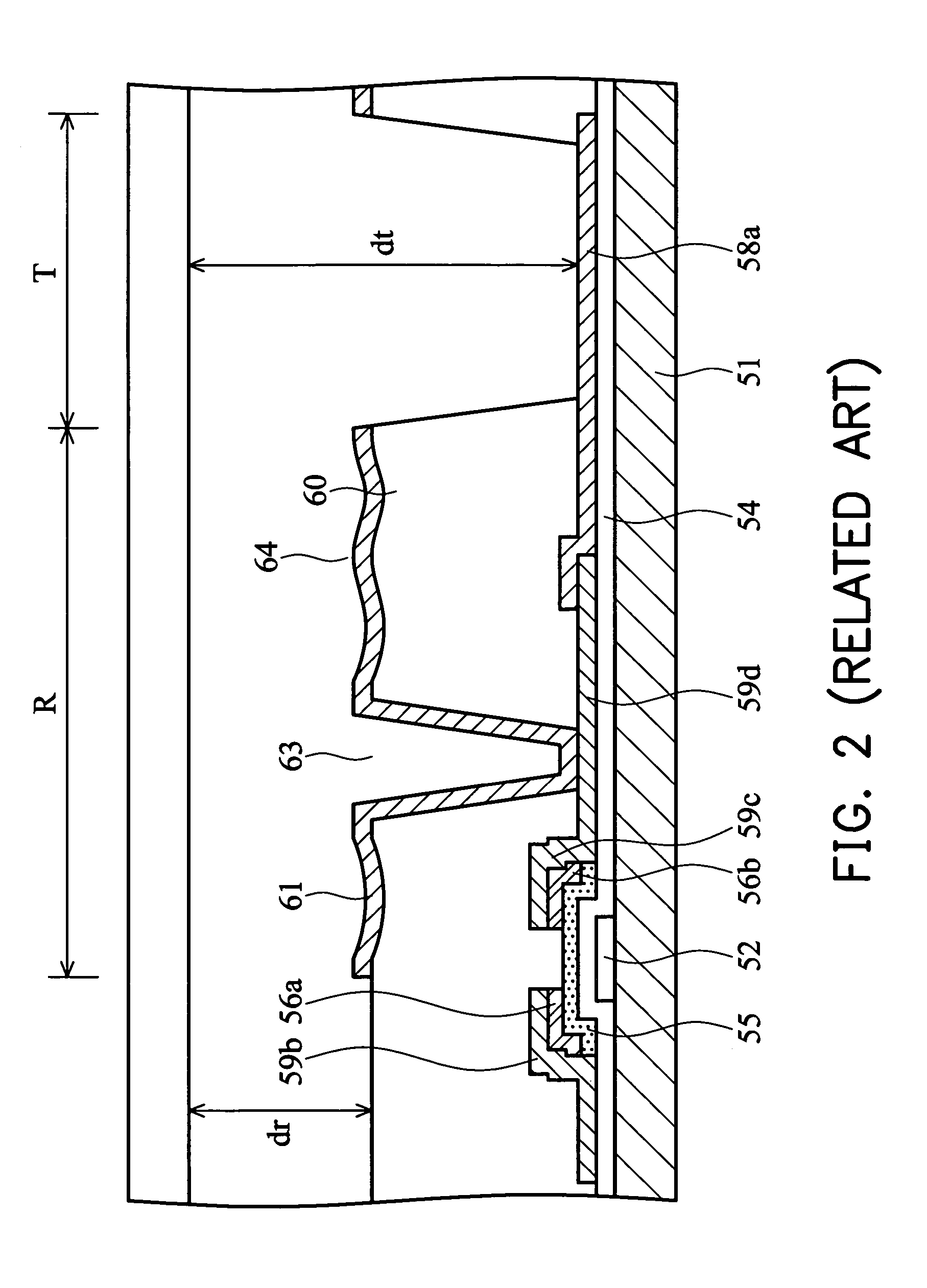 Transflective liquid crystal display device having particular angles between optical axes