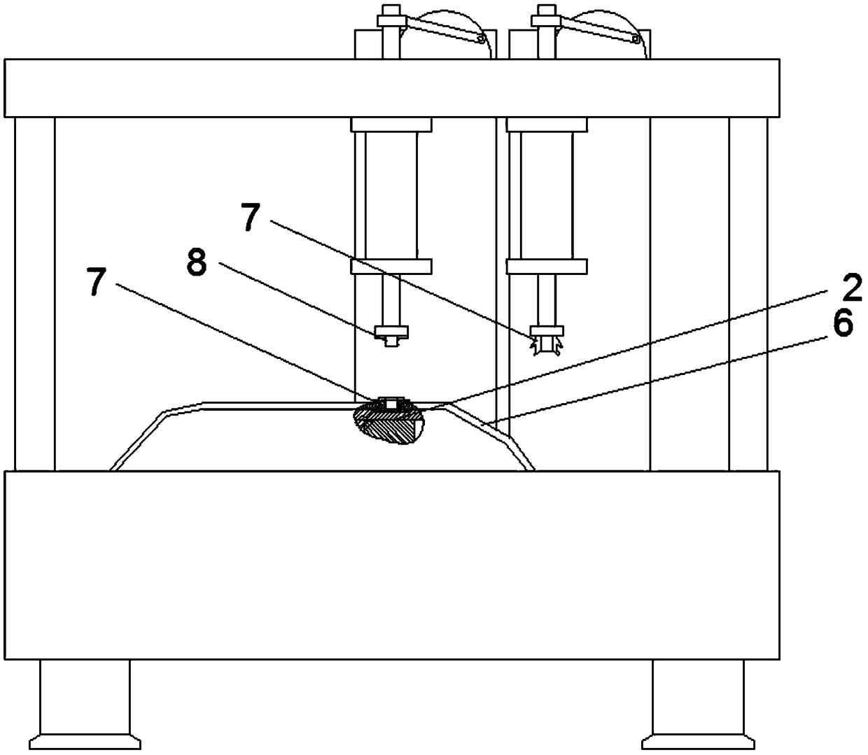 Processing equipment for luggage compartment internal decorative plate with sensor