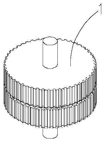 Stepping motor vibration reduction rotor