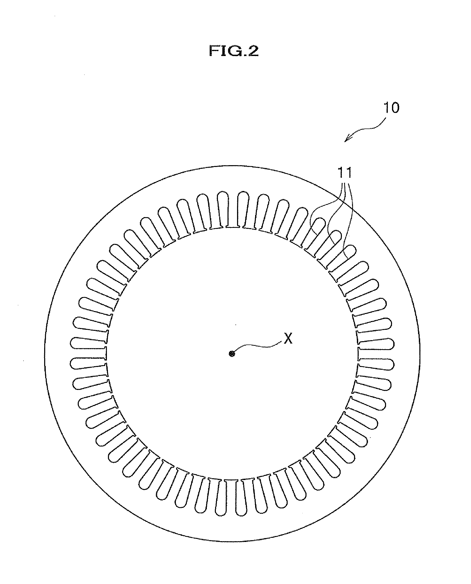 Stator for rotary electric machine