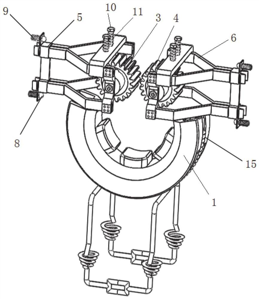 High-voltage power transmission line detonating cord fixing device