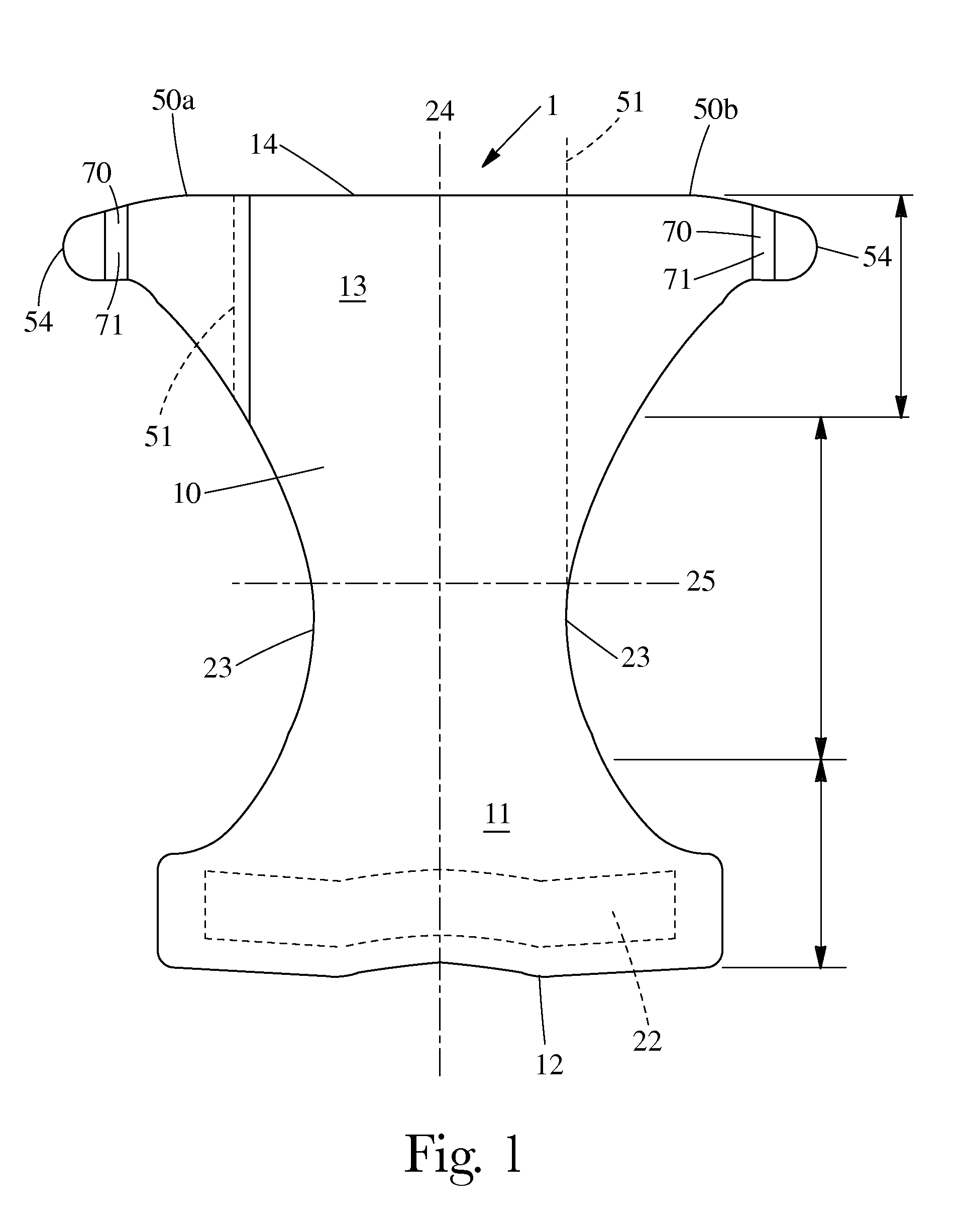 Wearable Article with Extensible Fastening Member Having Stress Distribution Features and/or Fastening Combination Performance Characteristics, and Method of Testing and Selecting Fastening Combination Performance Characteristics