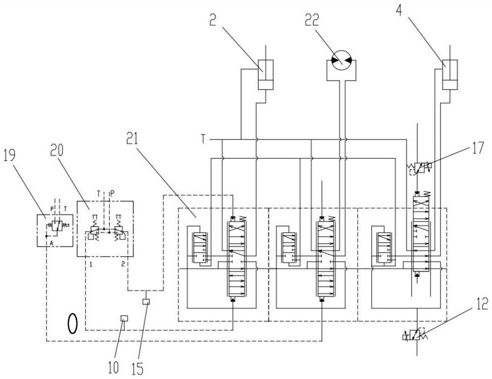 Control system and control method for auger stem machine tool of hydraulic excavator